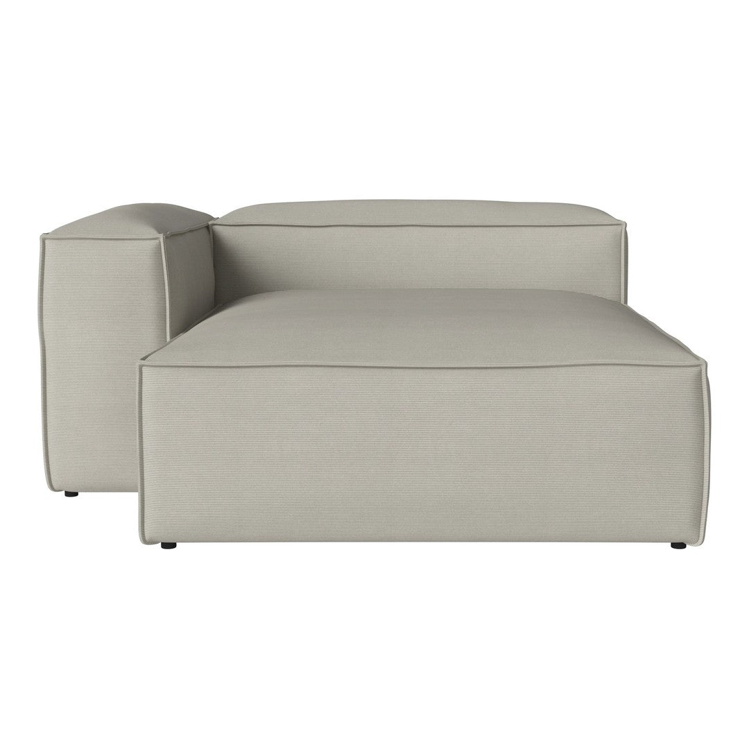 Light gray, textured sofa with subtle ribbed pattern and clean lines, perfect for modern decor.