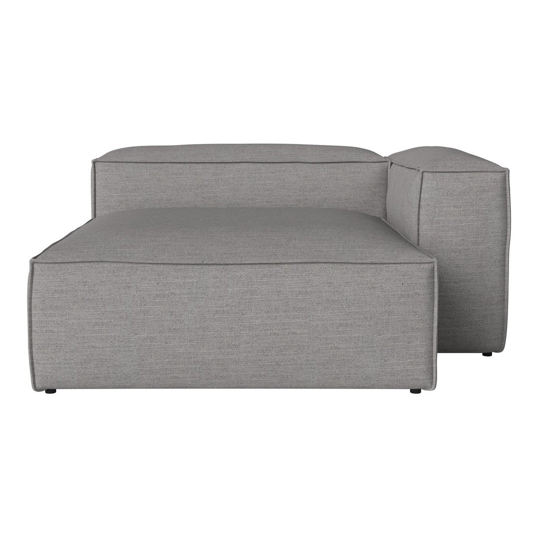 Gray modular sofa with a simple, clean design and subtle texture. Ideal for modern living spaces.