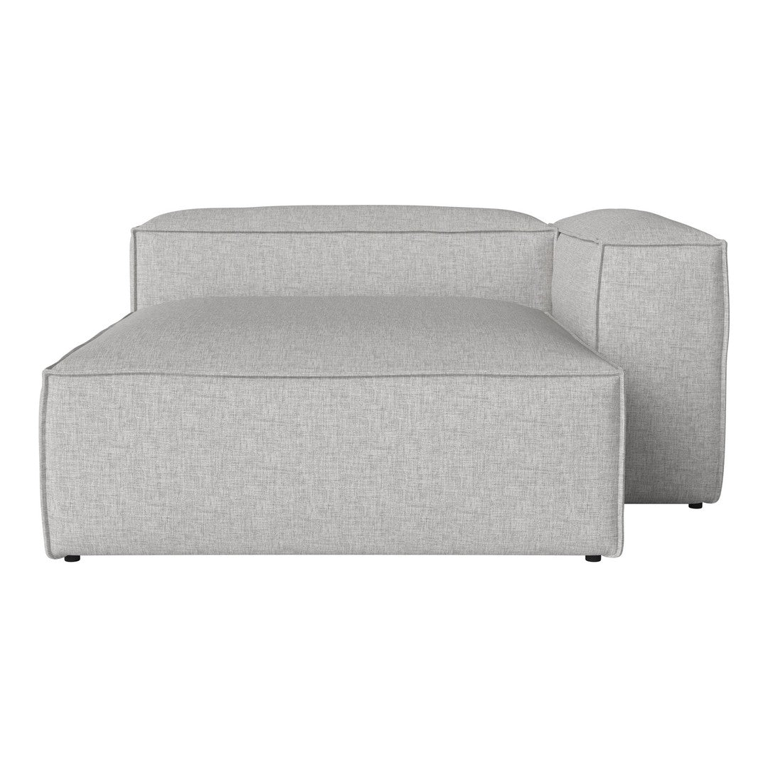 Light gray modular sofa section with a minimalist design and subtle texture. Perfect for modern interiors.
