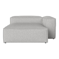 Light gray modular sofa section with a minimalist design and subtle texture. Perfect for modern interiors.