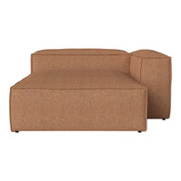 Brown textured sofa with a modern, minimalist design and clean lines. Perfect for contemporary living spaces.