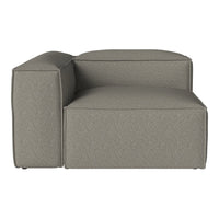 Stylish light gray modular sofa with a smooth, contemporary texture and minimalistic design. Perfect for modern interiors.