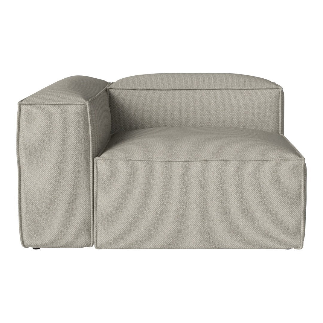 Light gray textured modular sofa with clean lines and a contemporary design, perfect for modern interiors.