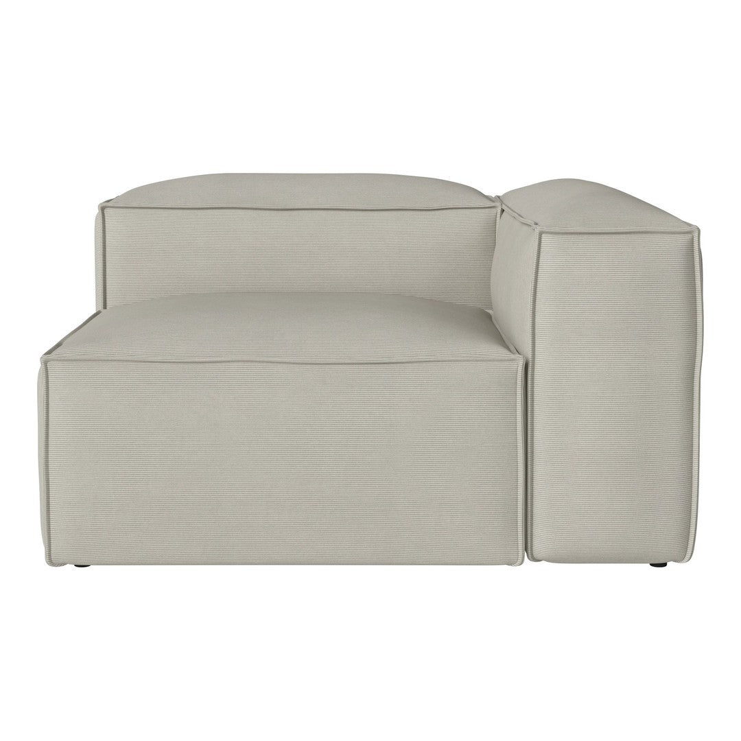 Light gray sofa with subtle ribbed texture and clean, modern lines. Perfect for contemporary interiors.