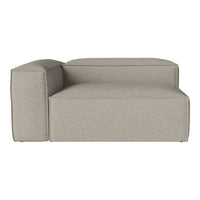 Light gray modular sofa with a smooth, minimalist design and textured fabric. Ideal for modern interiors.