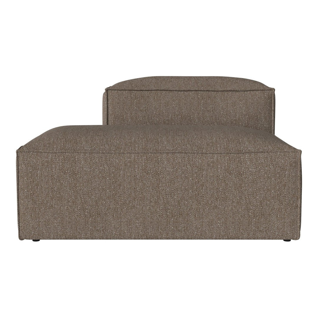 Brown textured upholstery with a subtle woven pattern, ideal for modern living spaces.