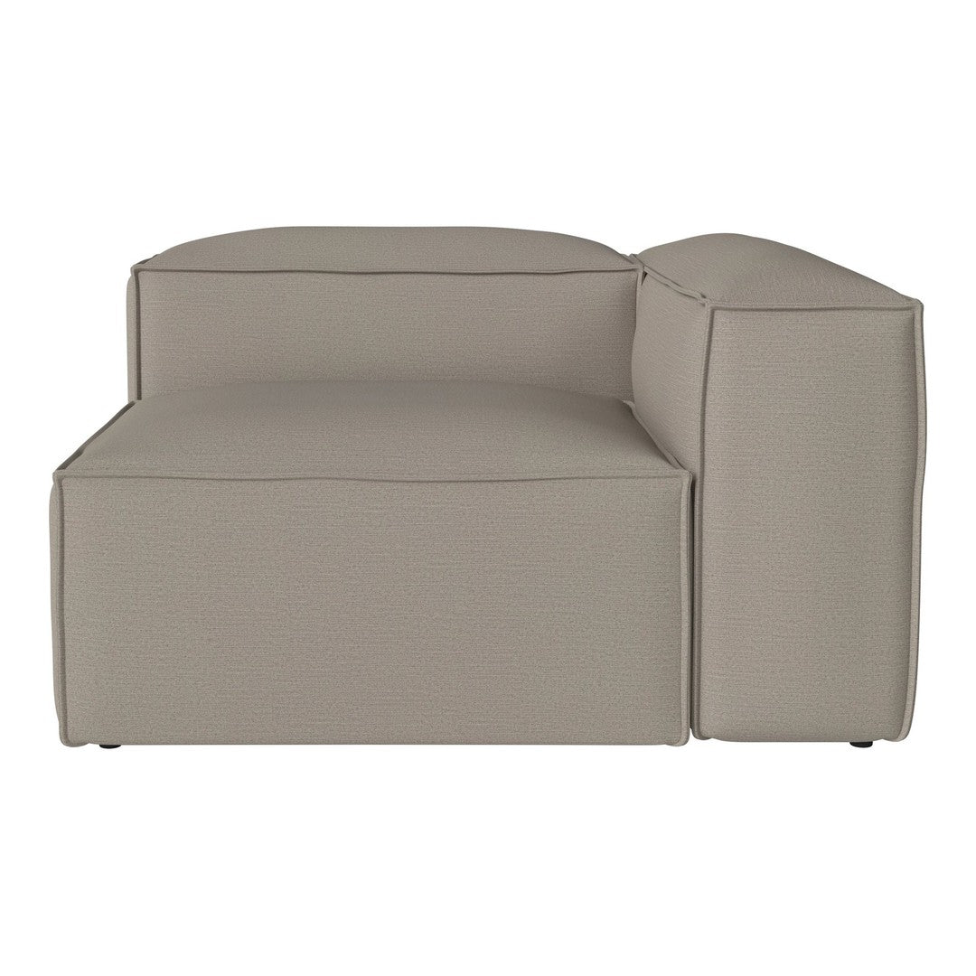 Light grey modern couch with clean lines and minimalistic design, perfect for contemporary living spaces.