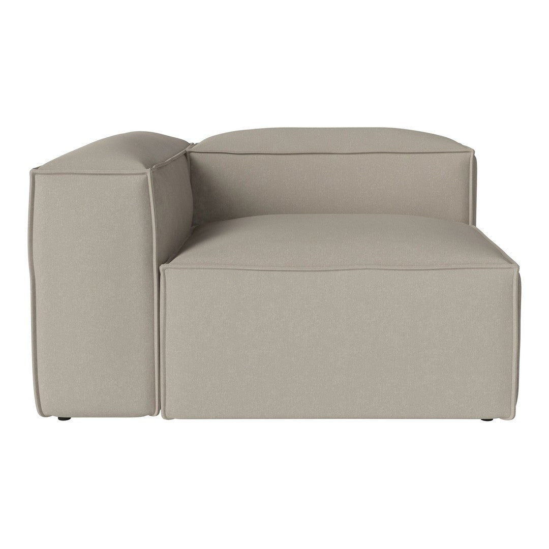 Stylish modular couch in soft beige with a smooth, minimalist design. Perfect for contemporary spaces.