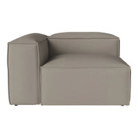 Light gray modular sofa with smooth, soft textures and minimalist design. Perfect for modern living spaces.