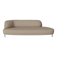 Beige modern sectional sofa with smooth, minimalist design and light wood legs, perfect for stylish interiors.