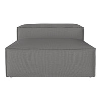 Cozy gray sectional sofa with a sleek, minimalist design and textured fabric finish. Perfect for modern decor.