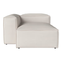 Beige modular sofa with clean lines and a minimalist design, perfect for modern home decor.