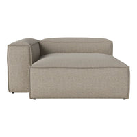 Cream-colored modular sofa in a textured pattern, featuring a contemporary design with clean lines.