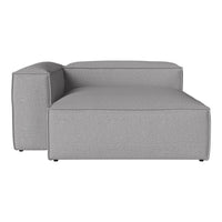 Gray sectional sofa with a modern, minimalist design and a textured fabric finish. Perfect for contemporary interiors.