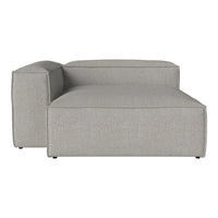 Light gray modular sofa with a smooth, textured fabric and minimalistic design. Perfect for modern decor.