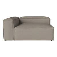 Stylish beige sectional sofa with a clean, modern design and smooth upholstery, perfect for contemporary spaces.