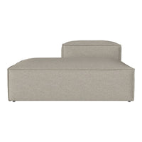Beige modern sectional sofa with a minimalist design and smooth fabric texture. Perfect for contemporary interiors.