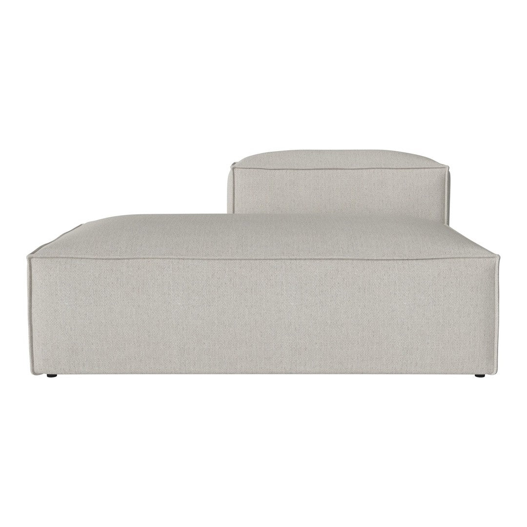 Light gray modular sofa with a smooth, contemporary design and subtle texture. Perfect for modern living spaces.