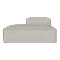Light gray modular sofa with a smooth, contemporary design and subtle texture. Perfect for modern living spaces.