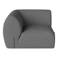 Gray fabric armchair with a smooth texture and minimalist design. Perfect for modern decor.