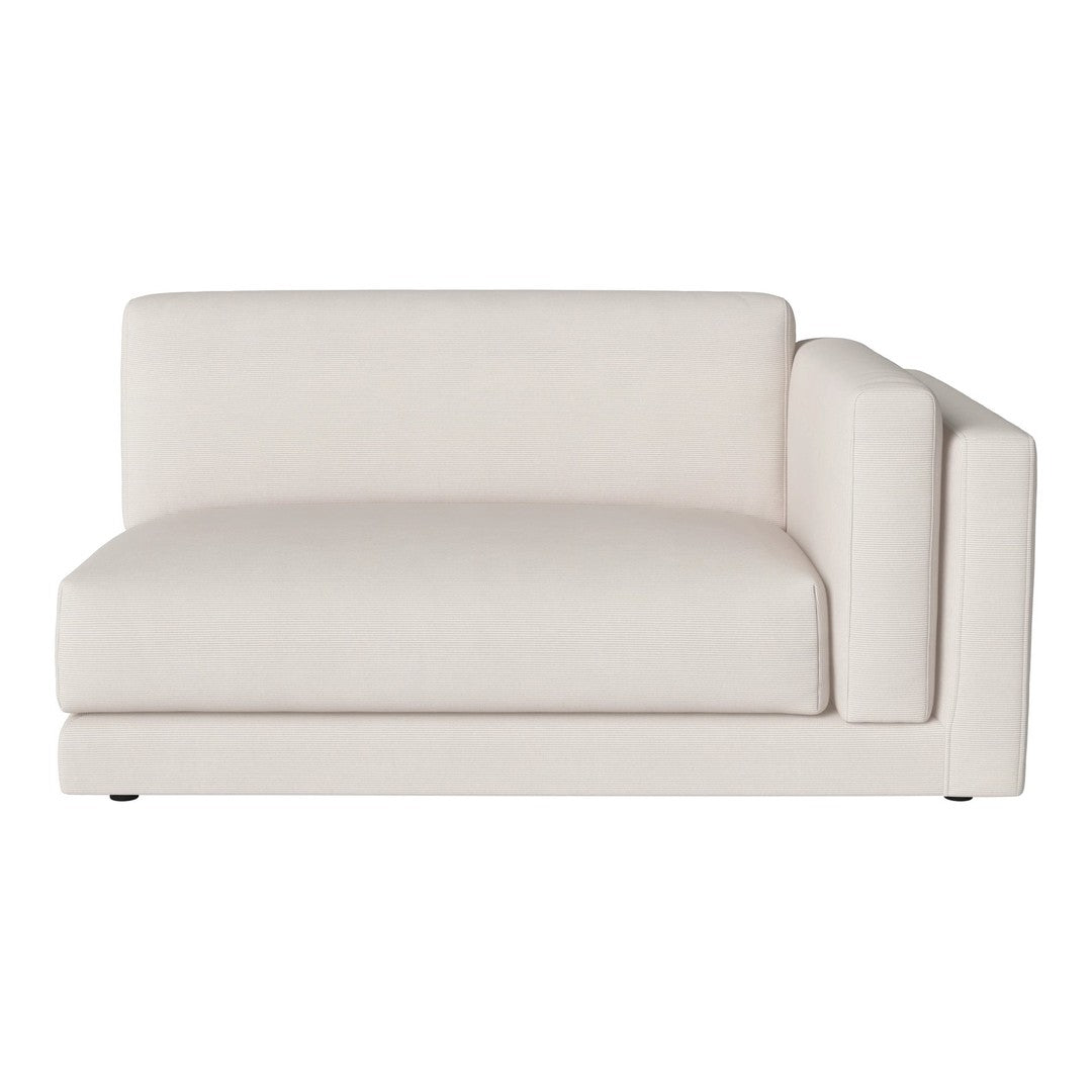 Elegant cream-colored sofa with a smooth textured pattern and modern minimalist design. Ideal for stylish interiors.