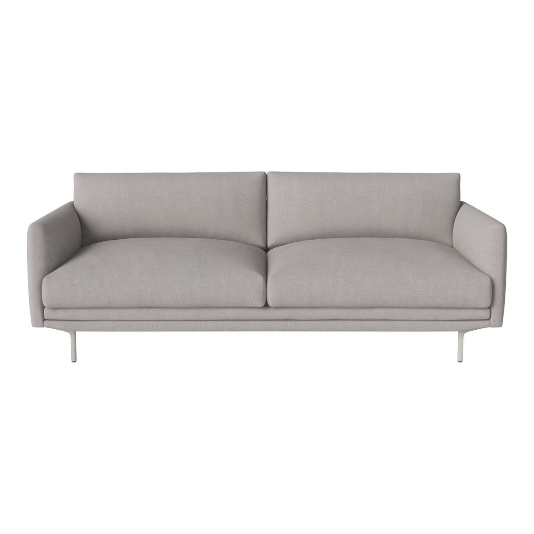 Light gray modern sofa with sleek lines and minimalist design, perfect for contemporary interiors.