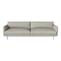 Light gray modern sofa with smooth, minimalist design and subtle texture. Ideal for contemporary interiors.