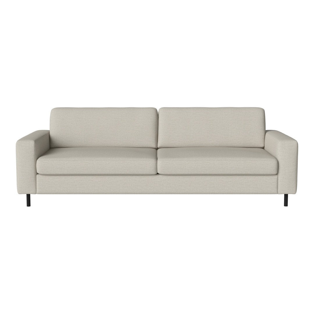 Light grey modern sofa with clean lines and smooth, minimalist design. Perfect for contemporary interiors.