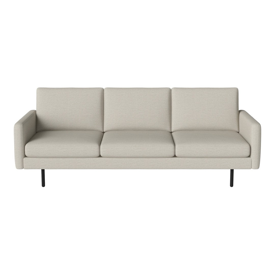 Light gray modern sofa with a sleek, minimalist design and smooth upholstery. Perfect for contemporary living spaces.