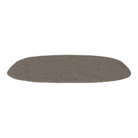 Brown textured mat with a subtle woven pattern, ideal for adding warmth to any space.