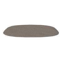Soft, taupe kitchen mat with a textured surface, ideal for comfort and style in any home décor.