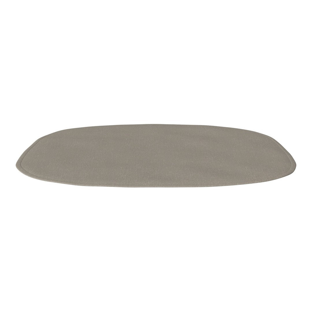 Gray rectangular mat with smooth texture and rounded edges, ideal for modern decor.