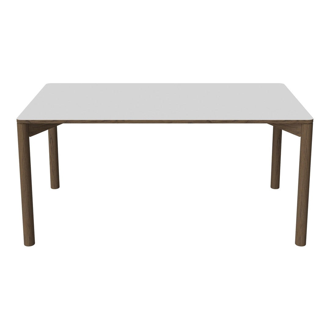 White tabletop with light wood legs, featuring a clean, modern design and smooth finish. Perfect for contemporary spaces.