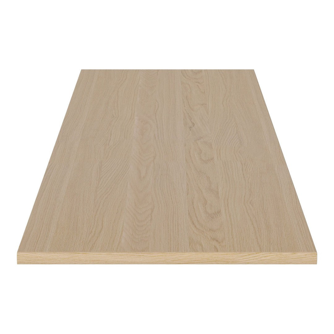 Light blonde wood tabletop featuring subtle grains and a smooth finish, ideal for modern furniture designs.