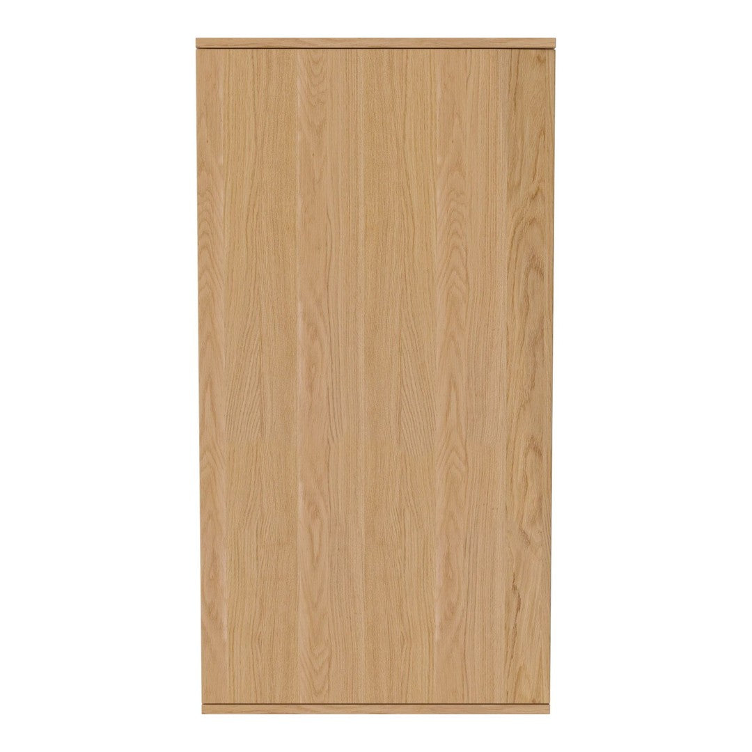 Light oak wood finish with a natural grain pattern, showcasing a sleek and minimalist design. Ideal for modern spaces.