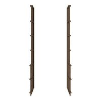 Brown metal storage poles with a sleek, minimalist design and vertical lines. Ideal for organizing spaces.