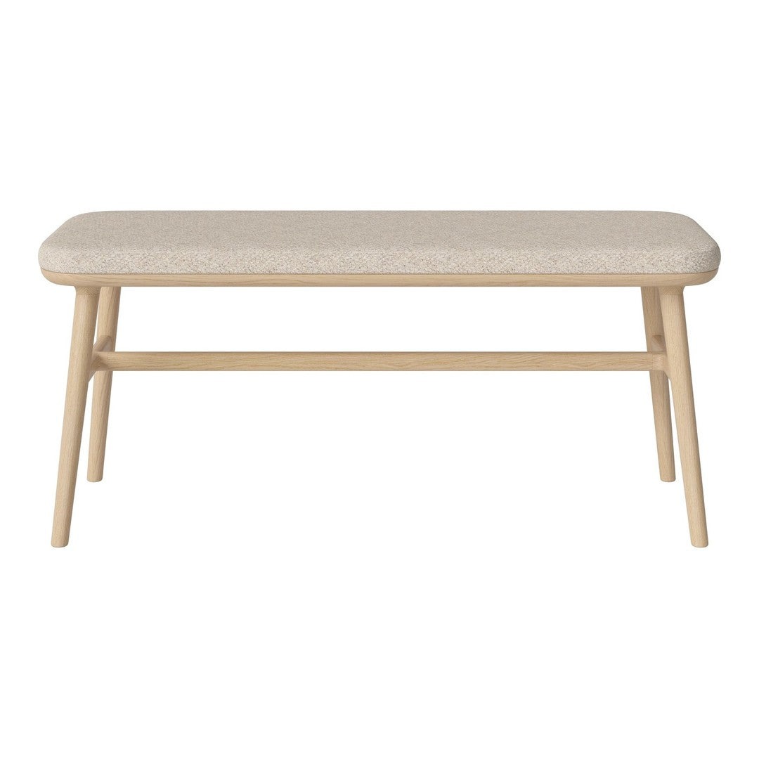 Light beige tabletop with a subtle textured pattern, complemented by natural wood legs in a soft finish.