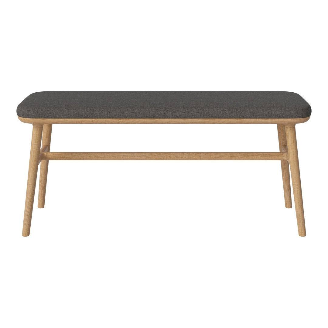 Stylish dark gray tabletop with natural wood legs, featuring a sleek and minimalist design. Perfect for modern decor.