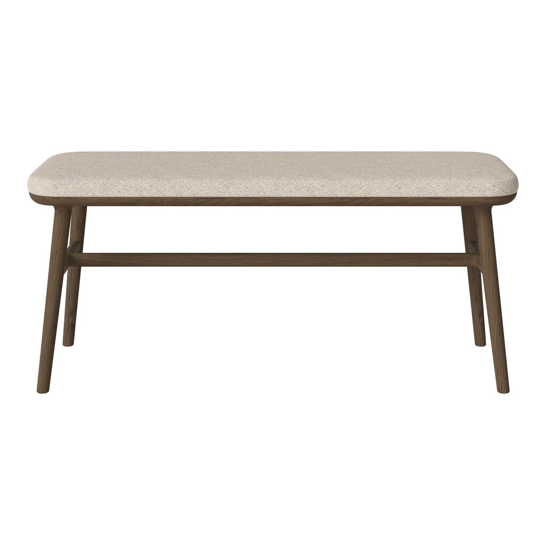 Beige patterned tabletop with brown wooden legs, showcasing a modern and minimalist design. Perfect for contemporary interiors.