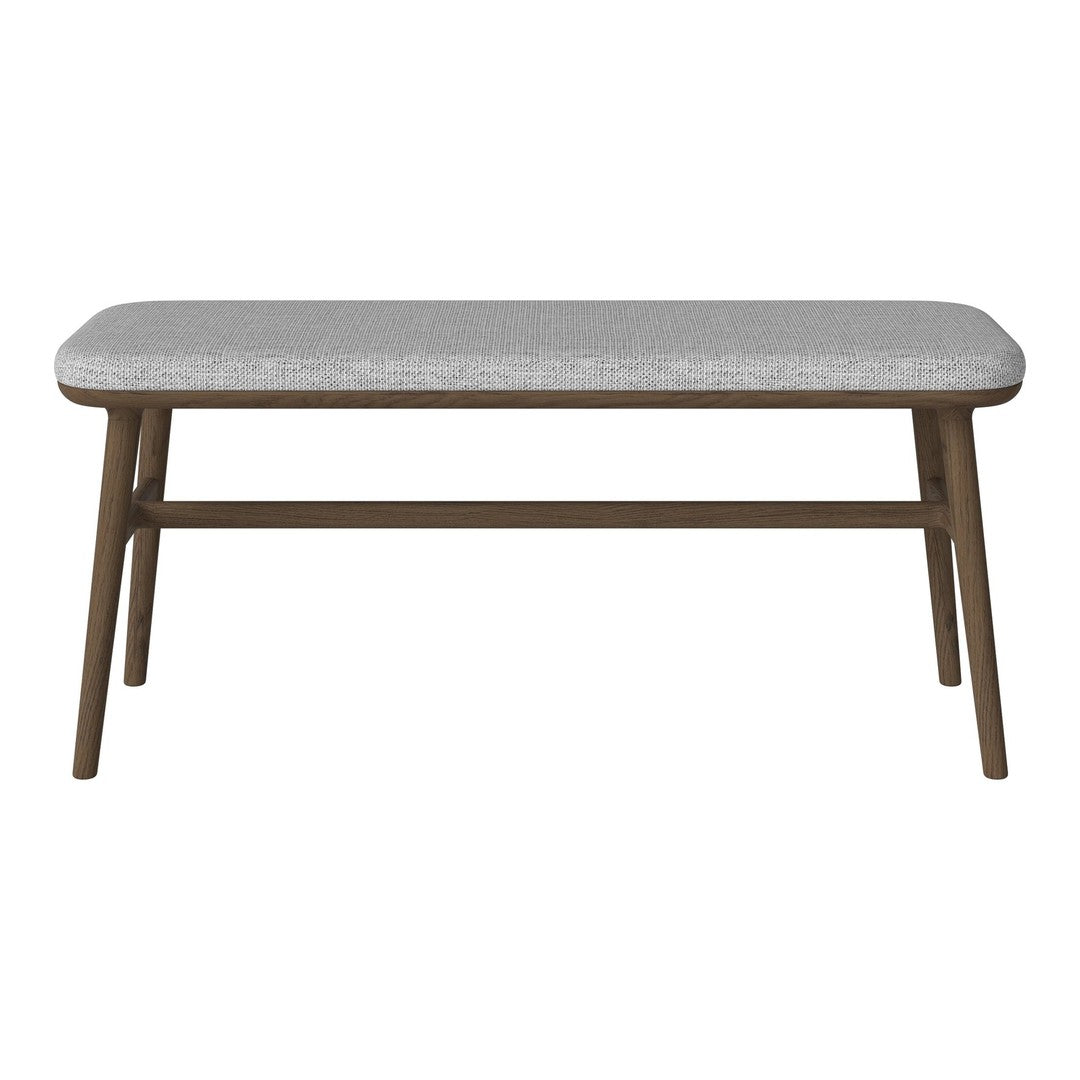 Light gray patterned top with natural wood legs, ideal for modern home decor.
