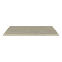 Light beige rectangular tabletop with a smooth, matte finish, featuring subtle, natural stone-like patterns.