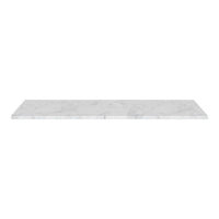 White marble shelf with subtle gray veining, sleek and modern design, perfect for elegant home decor.