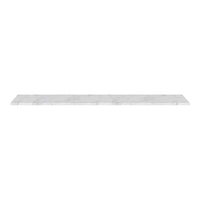 Sleek white marble shelf with subtle gray veining, perfect for modern decor.