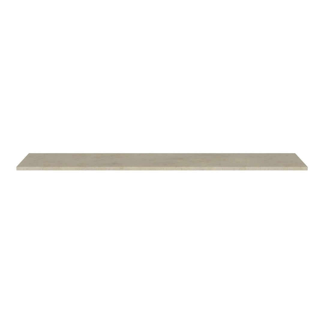 Light beige shelving board with a smooth, matte finish, perfect for minimalist home decor.