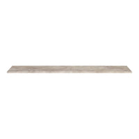 Light gray shelf with a subtle marbled pattern, ideal for modern home decor and organization.