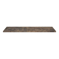 Rustic brown shelf with a textured, marbled pattern for a natural look. Perfect for modern or traditional decor.
