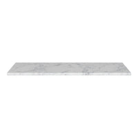White marble shelf with delicate gray veining, perfect for elegant home decor.