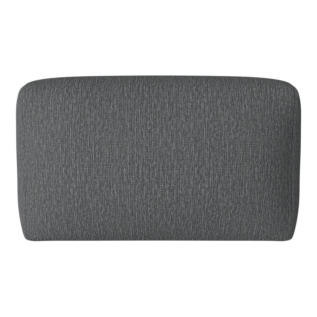 Textured dark gray cushion with a subtle pattern, perfect for modern home decor.