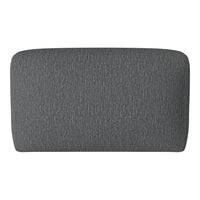 Textured dark gray cushion with a subtle pattern, perfect for modern home decor.
