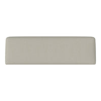 Light beige rectangular cushion with a smooth, solid surface and no visible patterns. Ideal for modern decor.